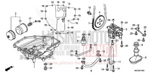 CARTER D'HUILE/POMPE A HUILE CB1100NAH de 2017